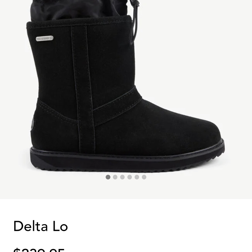 Emu Australia Black Waterproof Winter Boots